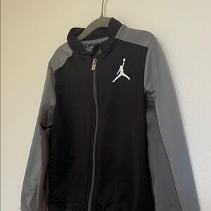 Kids Nike/Jordan Brand Black and Gray Zip-Up Jacket. 5-6Years